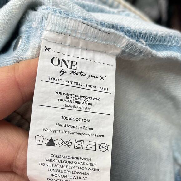 One Teaspoon Hunter High Rise Boyfriend Shorts XXS 00 - Picture 7 of 8